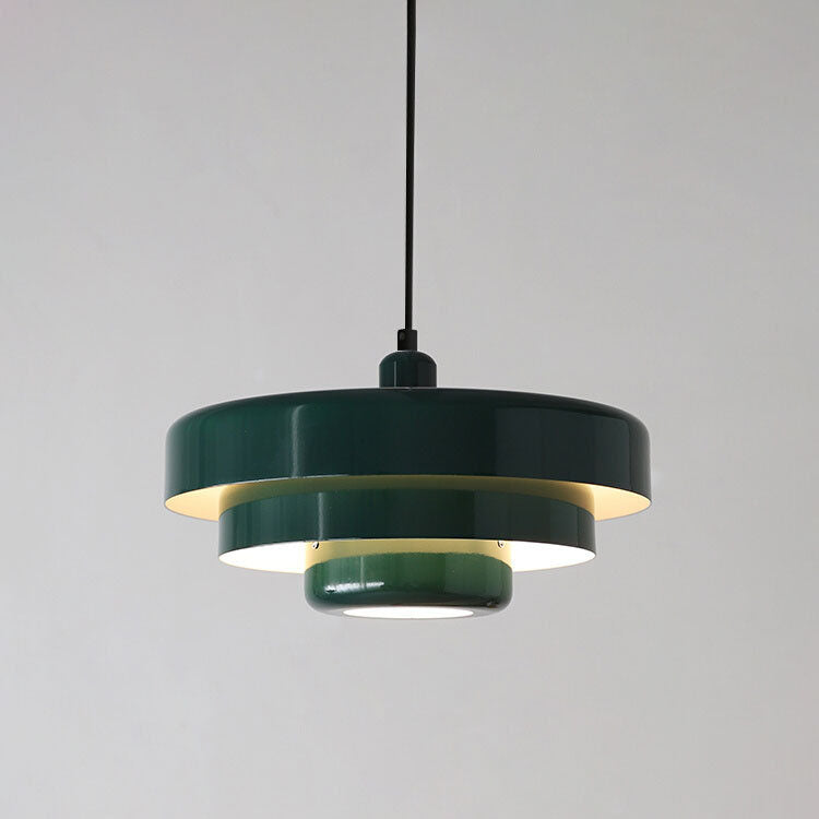 Nordic Vintage Multi-Layered Pendant Lamp | Modern Retro Hanging Light