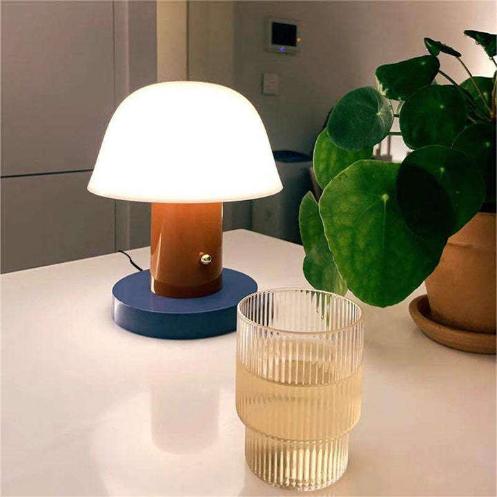 Mushroom Table Lamp | Modern Rechargeable LED Light