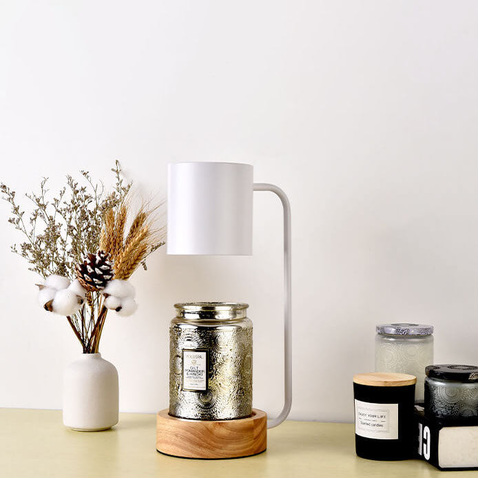 Japanese Minimalist Table Lamp | Wood &amp; Metal Design