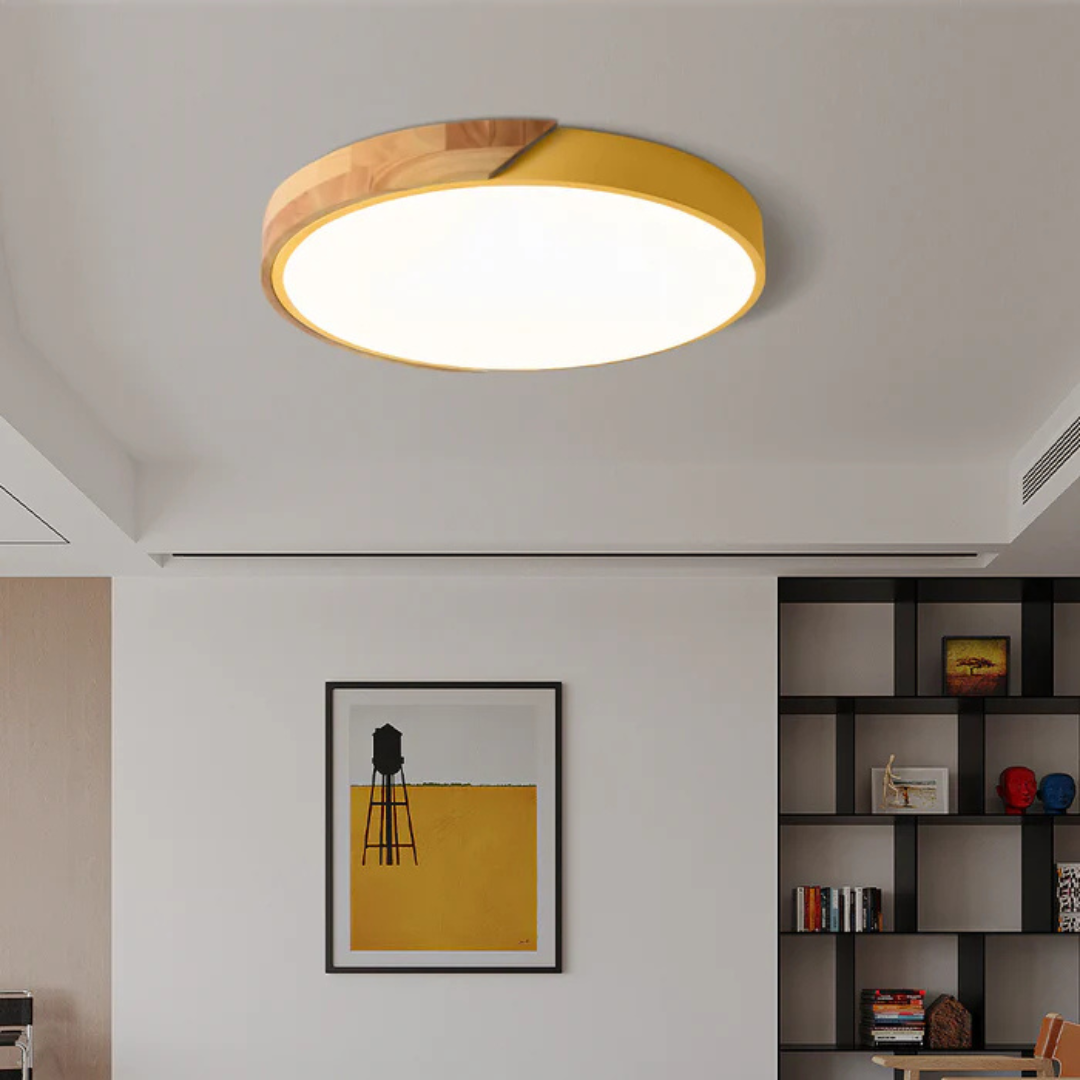 LED Ceiling Light | Modern Nordic Wooden Design