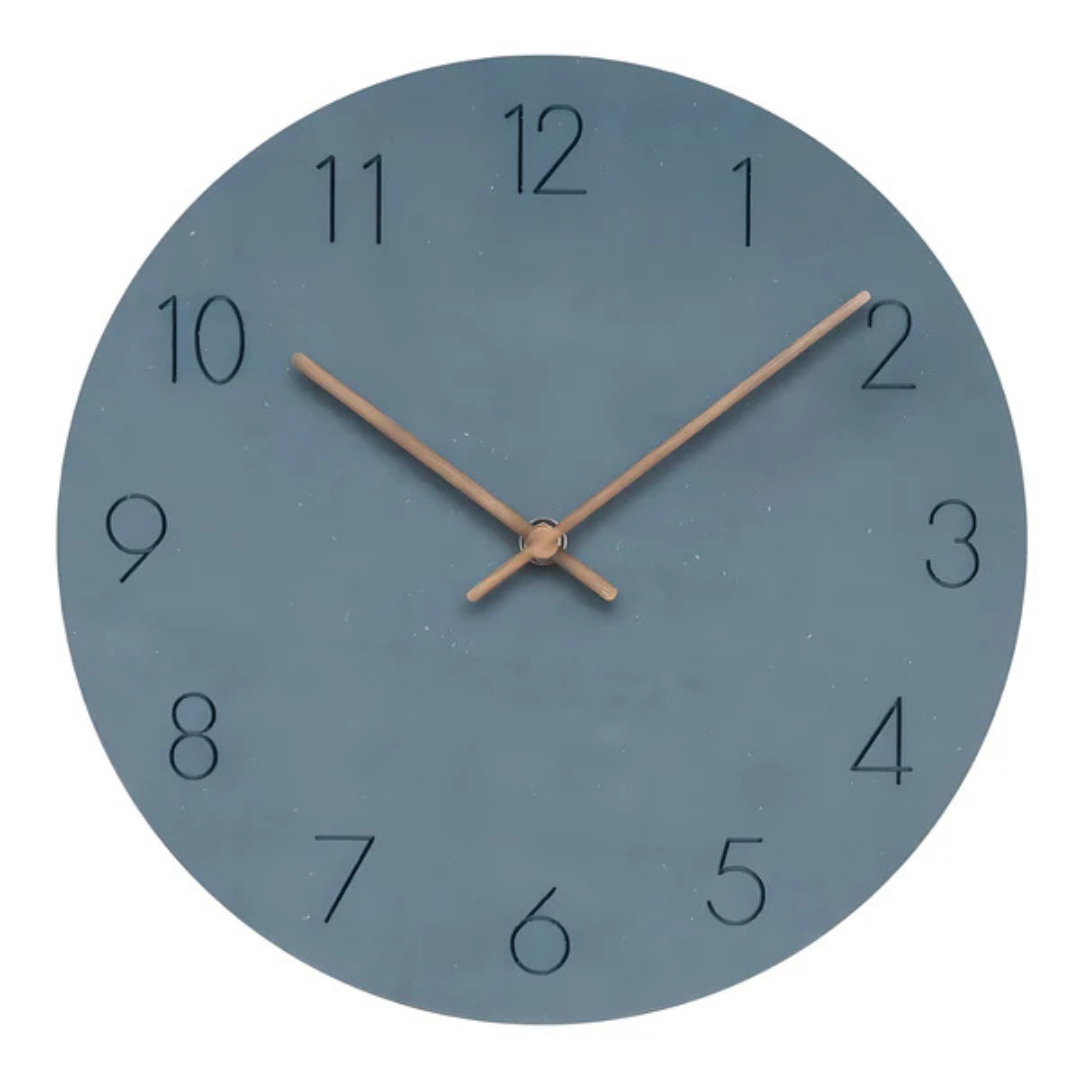Nork Minimalist Wall Clock | Contemporary Wood Design