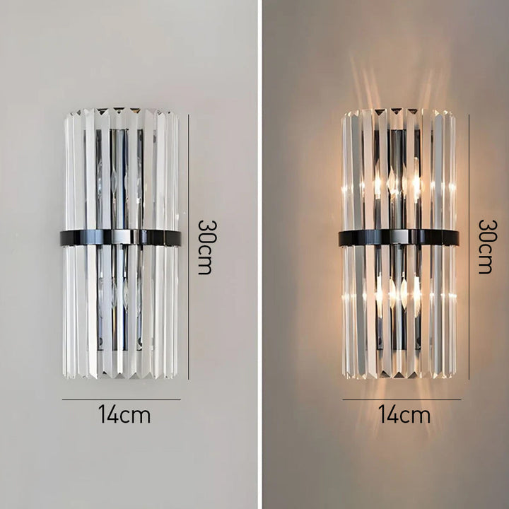 Crystal Wall Light | Modern Luxury Stainless Steel Sconce