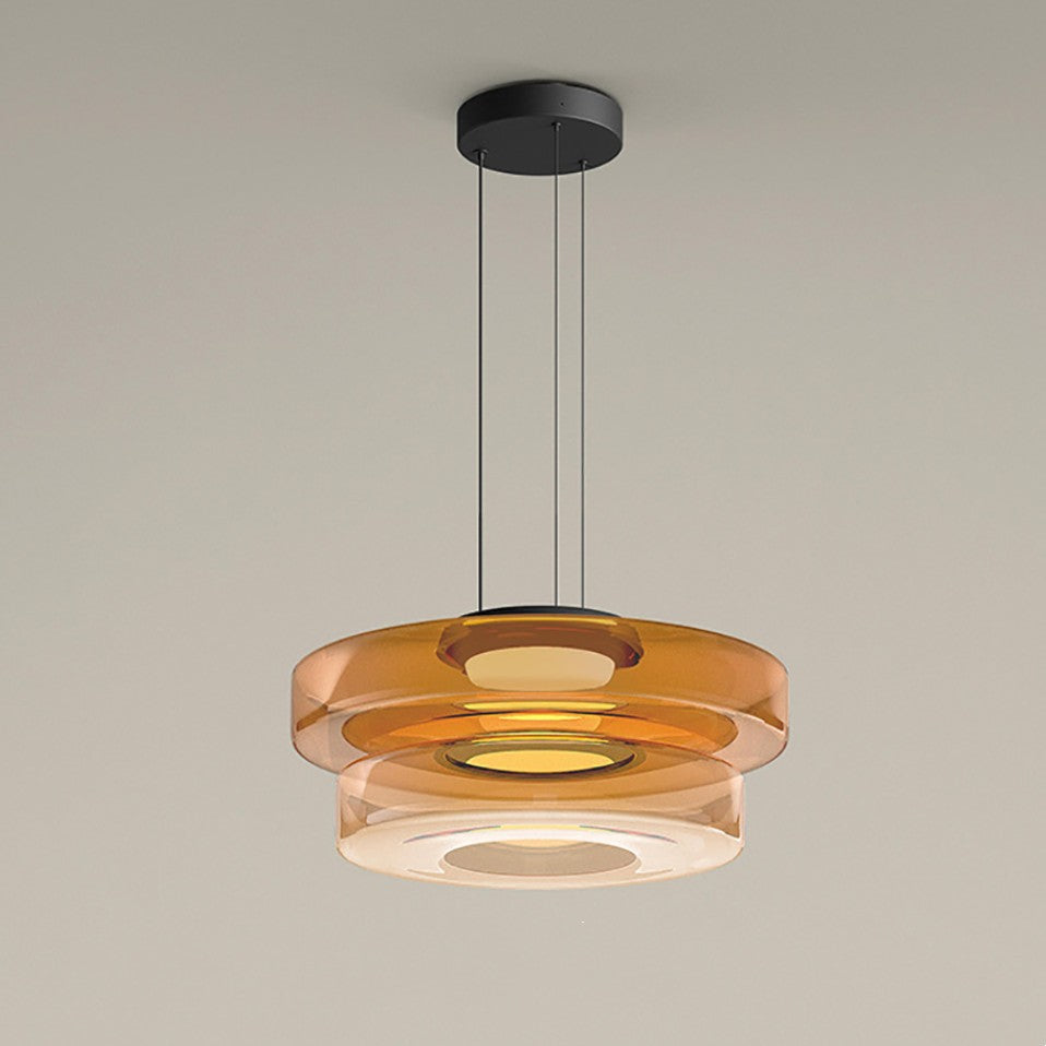 Glass Pendant Lamp | Bauhaus Style Hanging Light