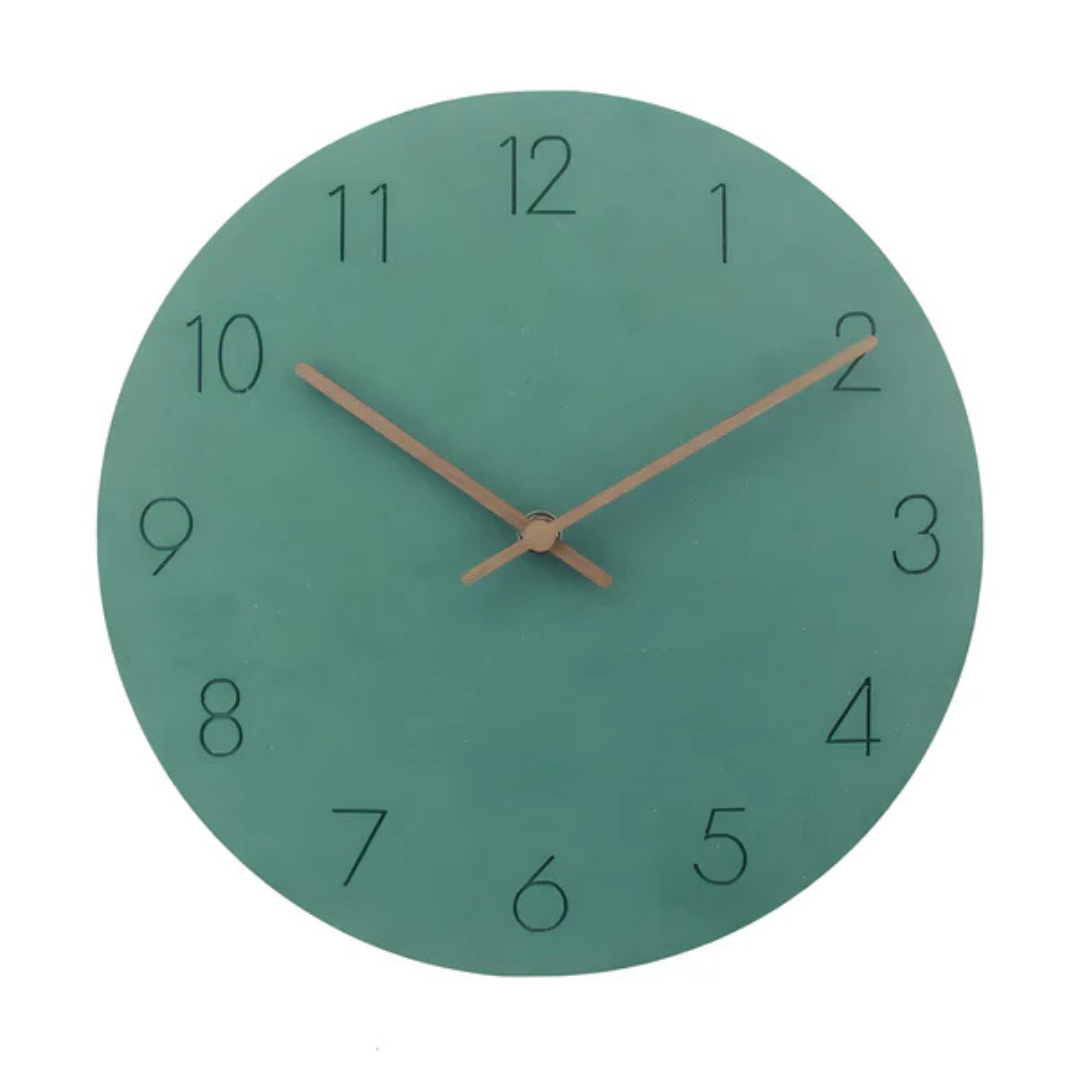 Nork Minimalist Wall Clock | Contemporary Wood Design