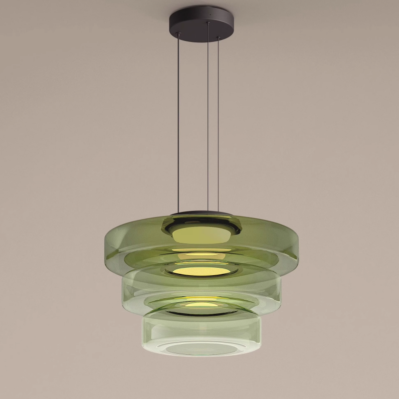 Glass Pendant Lamp | Bauhaus Style Hanging Light