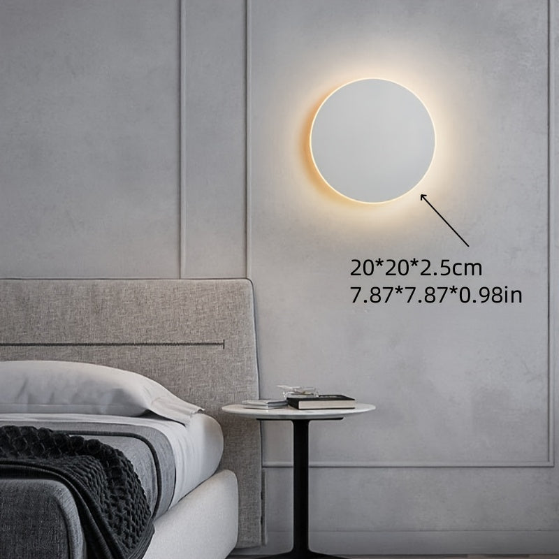 Minimalist Round LED Wall Light | Modern Nordic Design