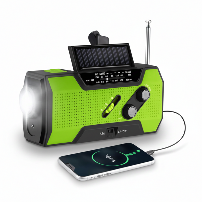 Emergency Radio Weather Radio Portable Solar Hand Crank Charger