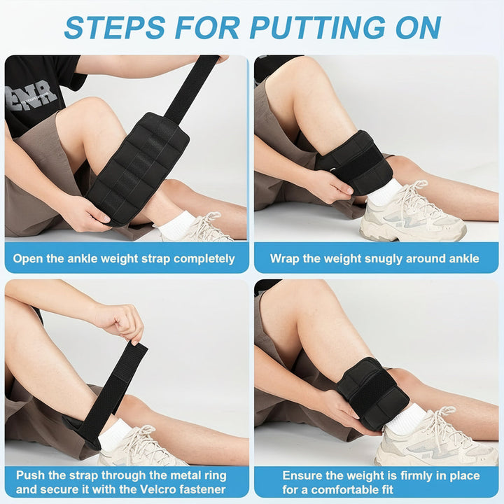 Ankle Weights Adjustable Fitness Leg Training Set