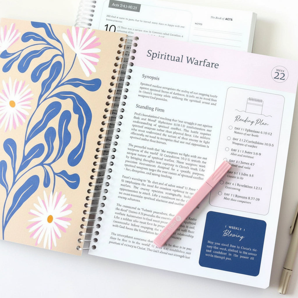 Planner Spiral Bound Undated Weekly Monthly Paper Planner