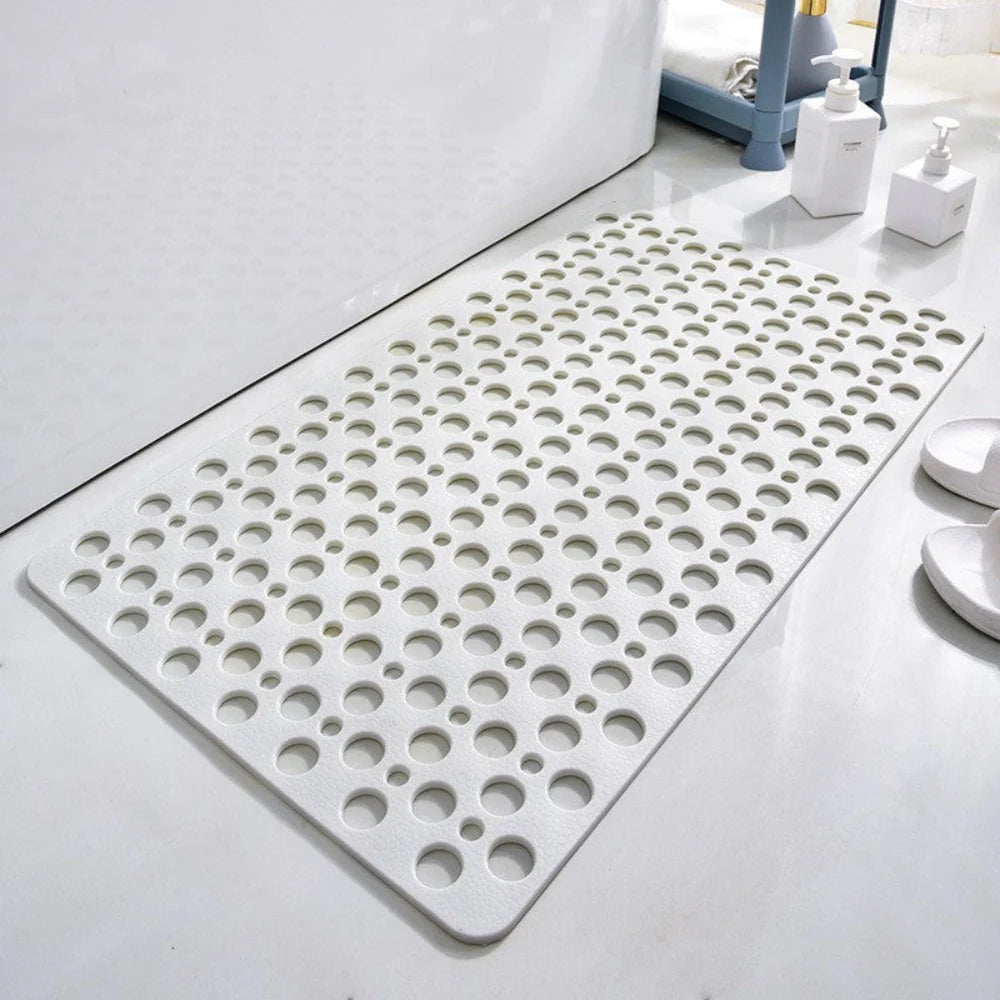 Bath Mat Shower Suction Cup Drain Design