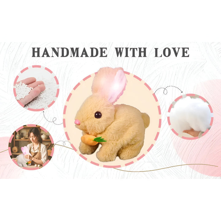 Bunny Toy Home Decor Lifelike Sitting Display Figurine