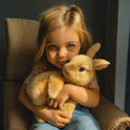 Bunny Toy Home Decor Lifelike Sitting Display Figurine