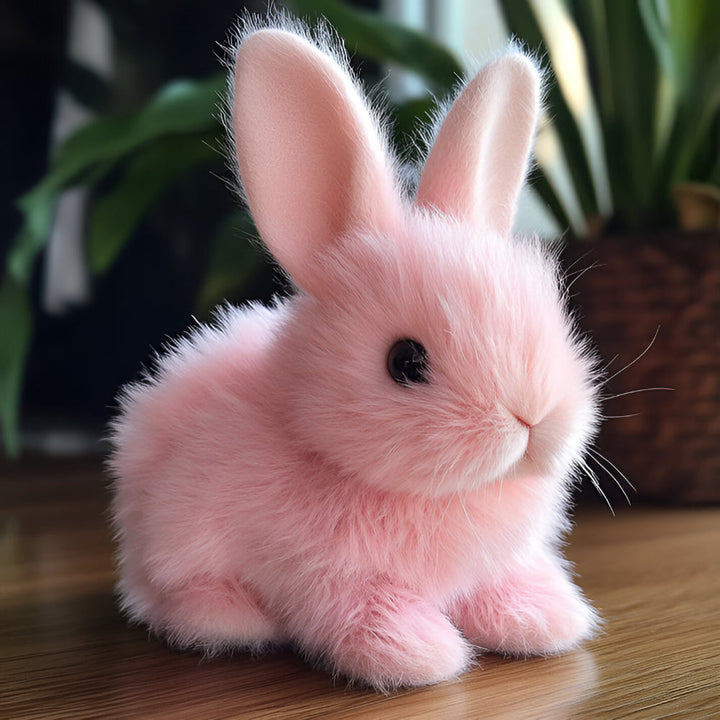 Bunny Toy Home Decor Lifelike Sitting Display Figurine