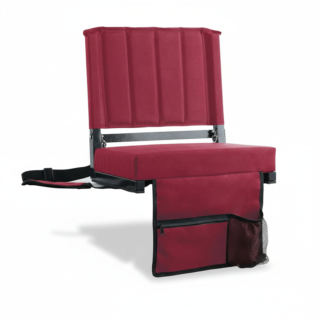 Stadium Seat Padded Folding Bleacher Chair Backrest