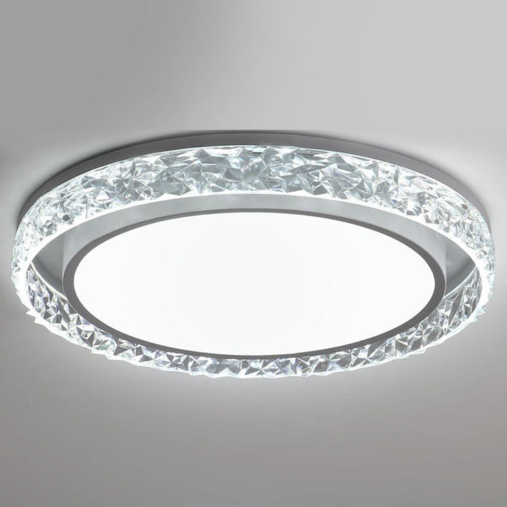 Crystal Halo LED Ceiling Light | Remote Dimmable Flush Mount