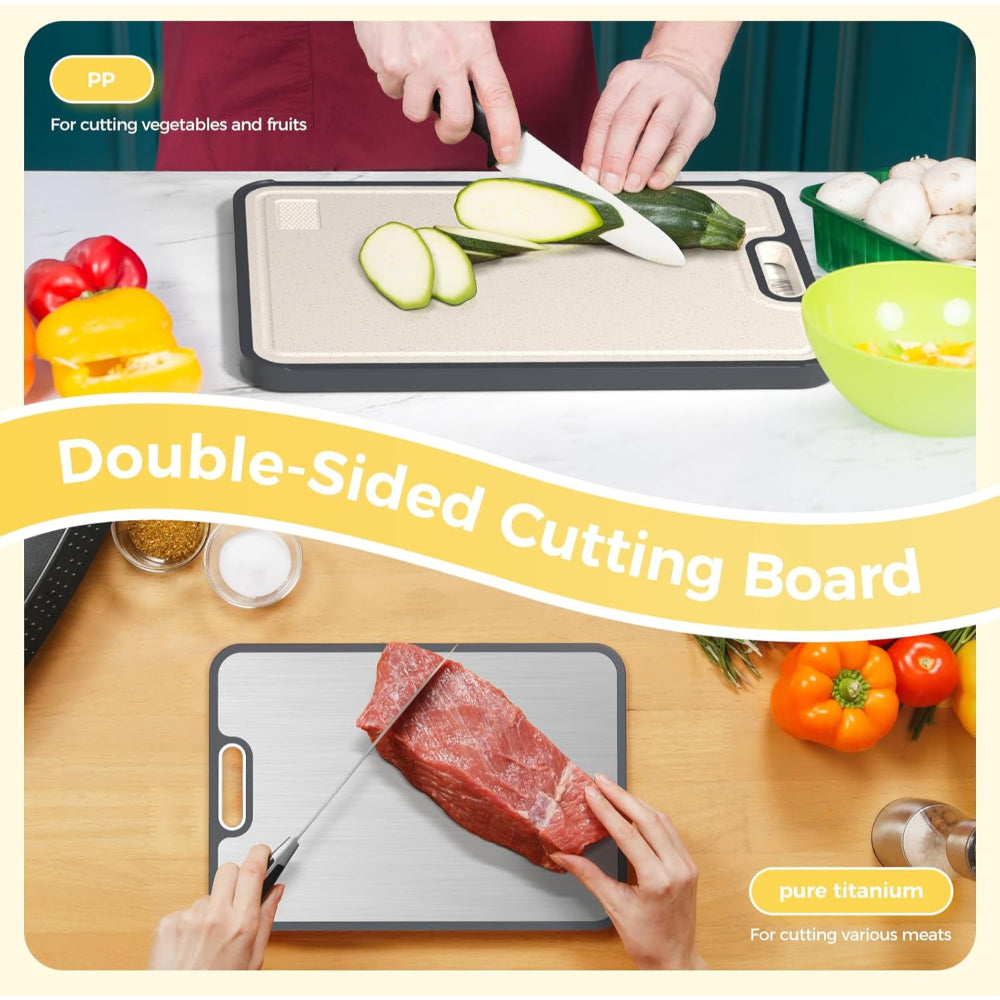 Cutting Board Double Sided Metal Kitchen Prep Board