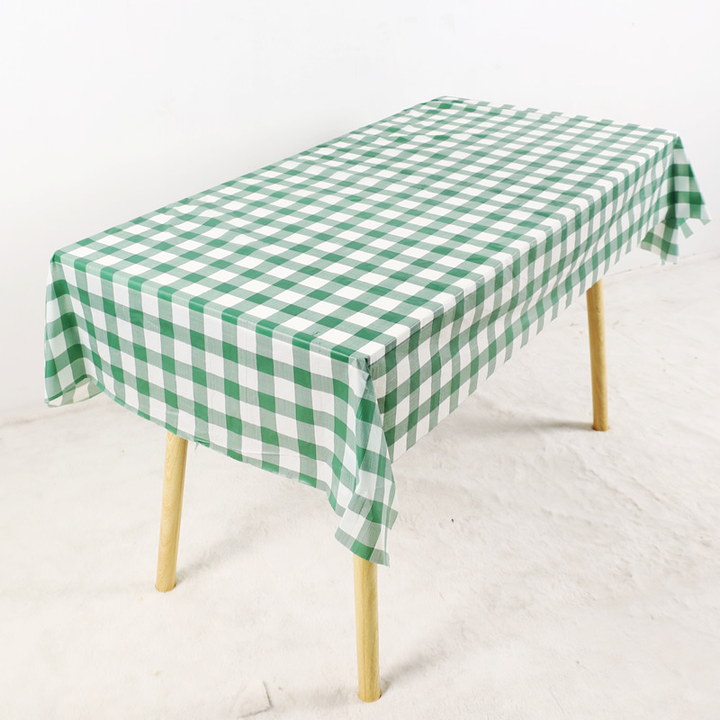 Disposable Plastic Tablecloths Set Waterproof Stain Resistant