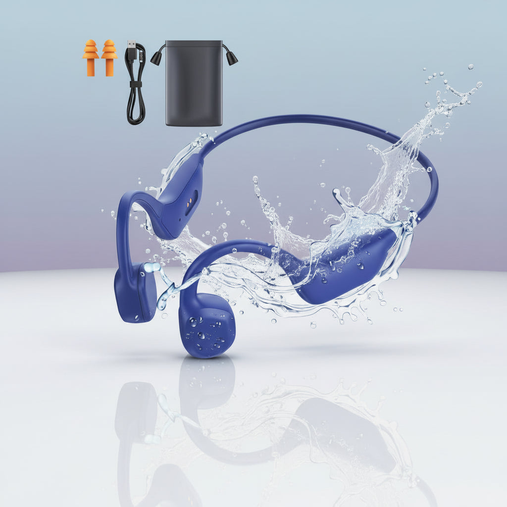 Wireless Bone Conduction Headphones USB Charging Open Ear Sport