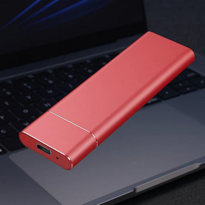External Hard Drive Aluminum Portable Storage Device