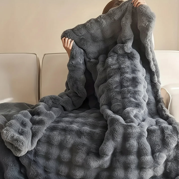 Throw Blanket Faux Fur Plush Soft Cozy Sofa Bed Cover