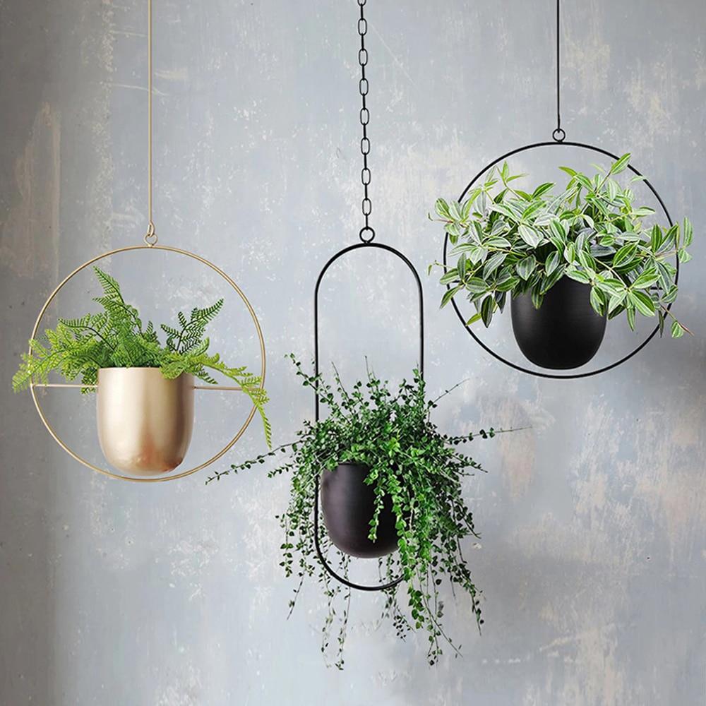 FloraFrame Hanging Planter | Modern Minimalist Iron Design