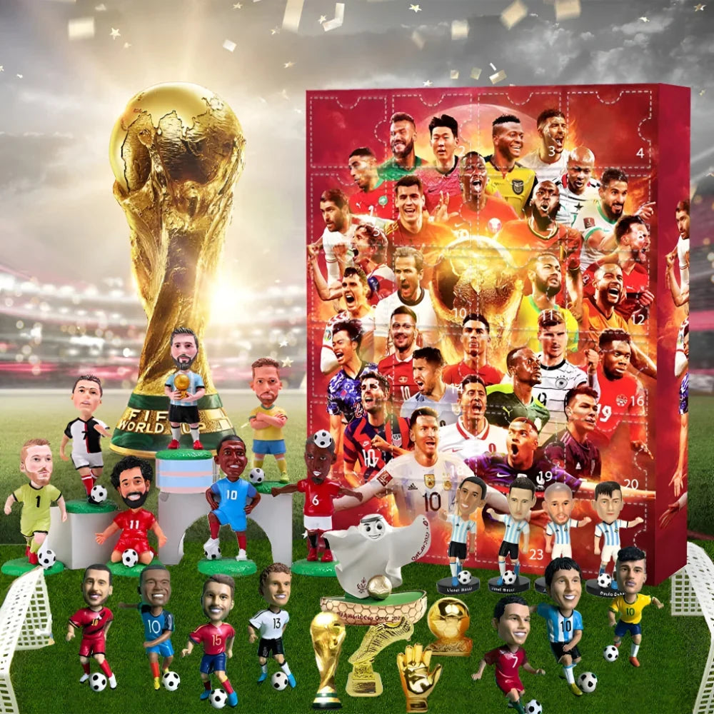 Football Advent Calendar Figure Display Set