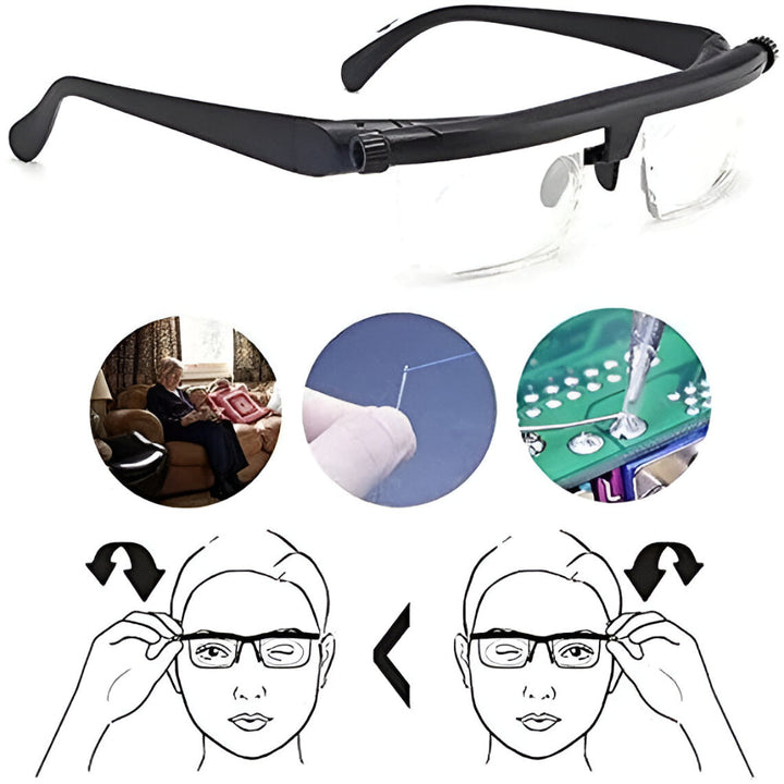 Glasses Adjustable Focus Vision Tool Reading Driving
