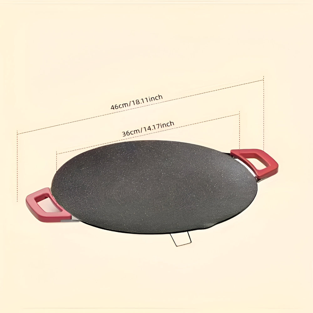 Grill Pan Cast Iron Smokeless Indoor Cooking Griddle