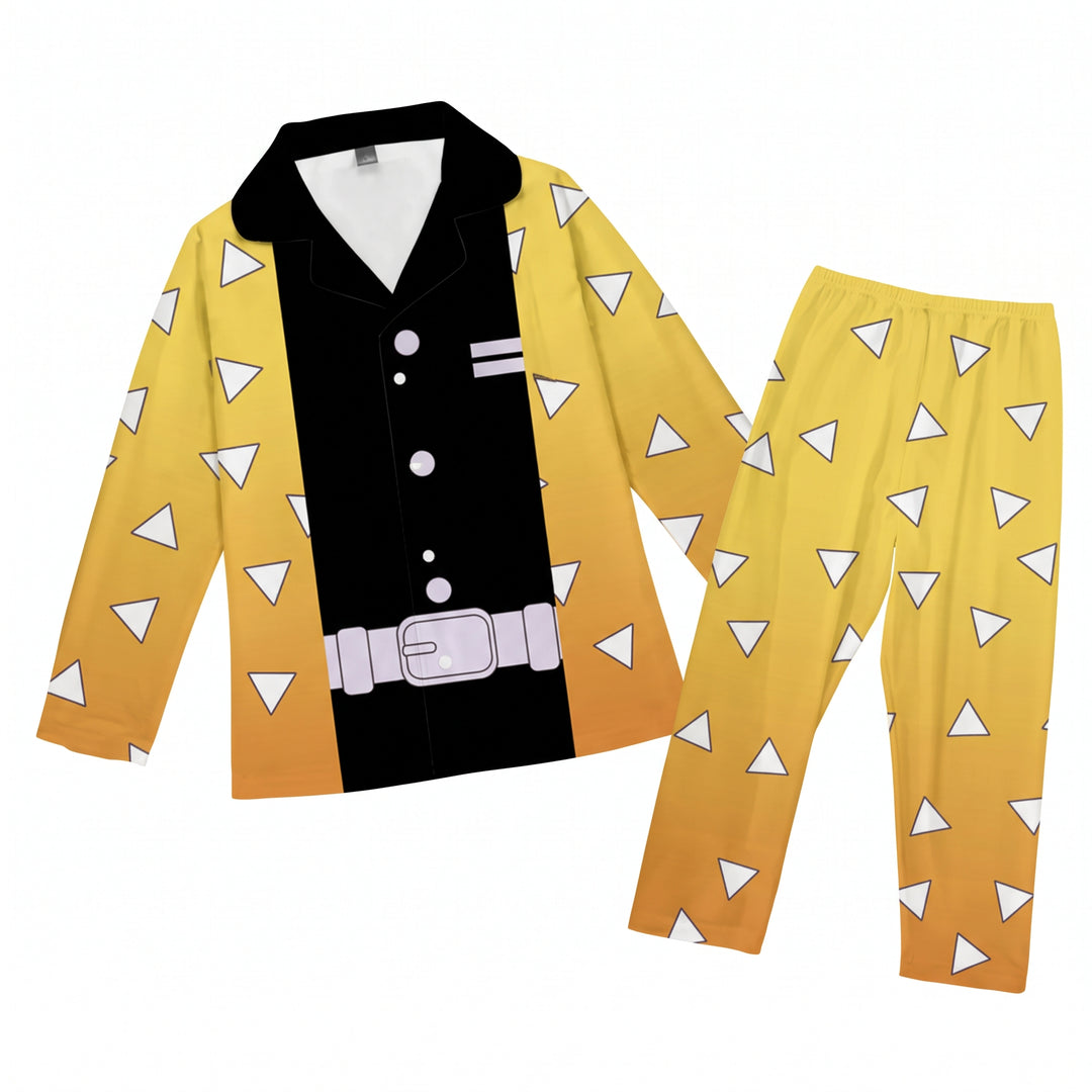 Halloween Anime Kimono Cosplay Costume Shirt and Pants Set