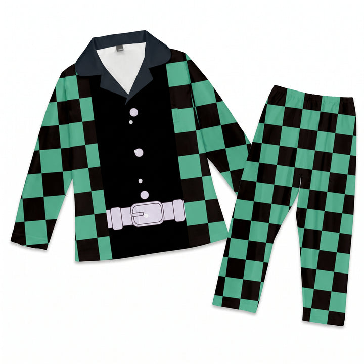 Halloween Anime Kimono Cosplay Costume Shirt and Pants Set