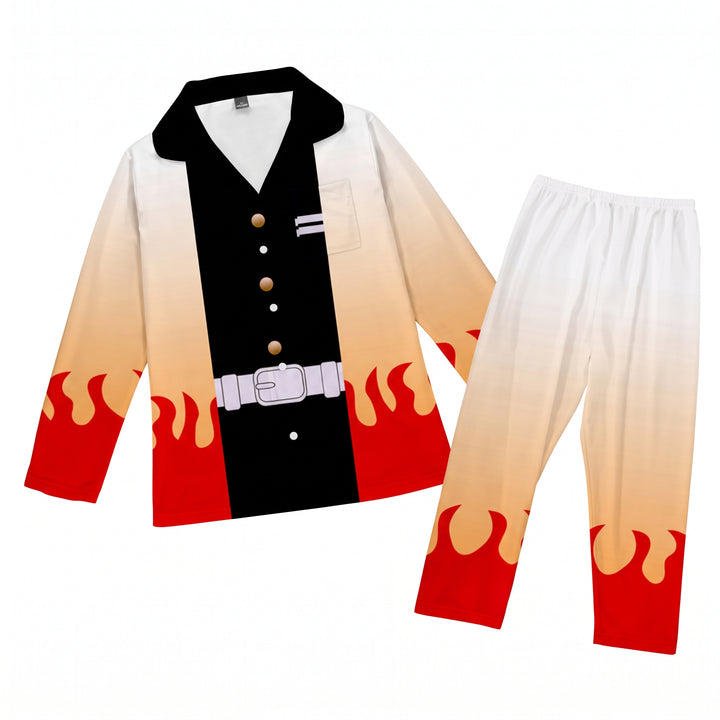 Halloween Anime Kimono Cosplay Costume Shirt and Pants Set