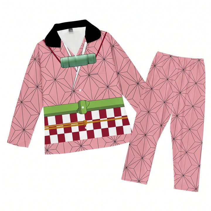 Halloween Anime Kimono Cosplay Costume Shirt and Pants Set