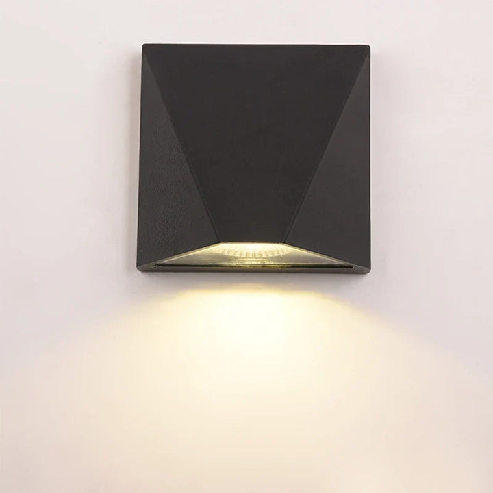 Modern Black LED Wall Light | 5W Waterproof Aluminium Outdoor Lamp