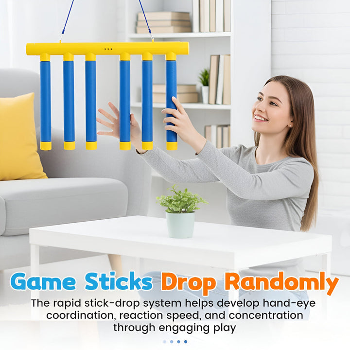 Kids Reflex Game Reaction Sneaker Falling Stick Drop Challenge
