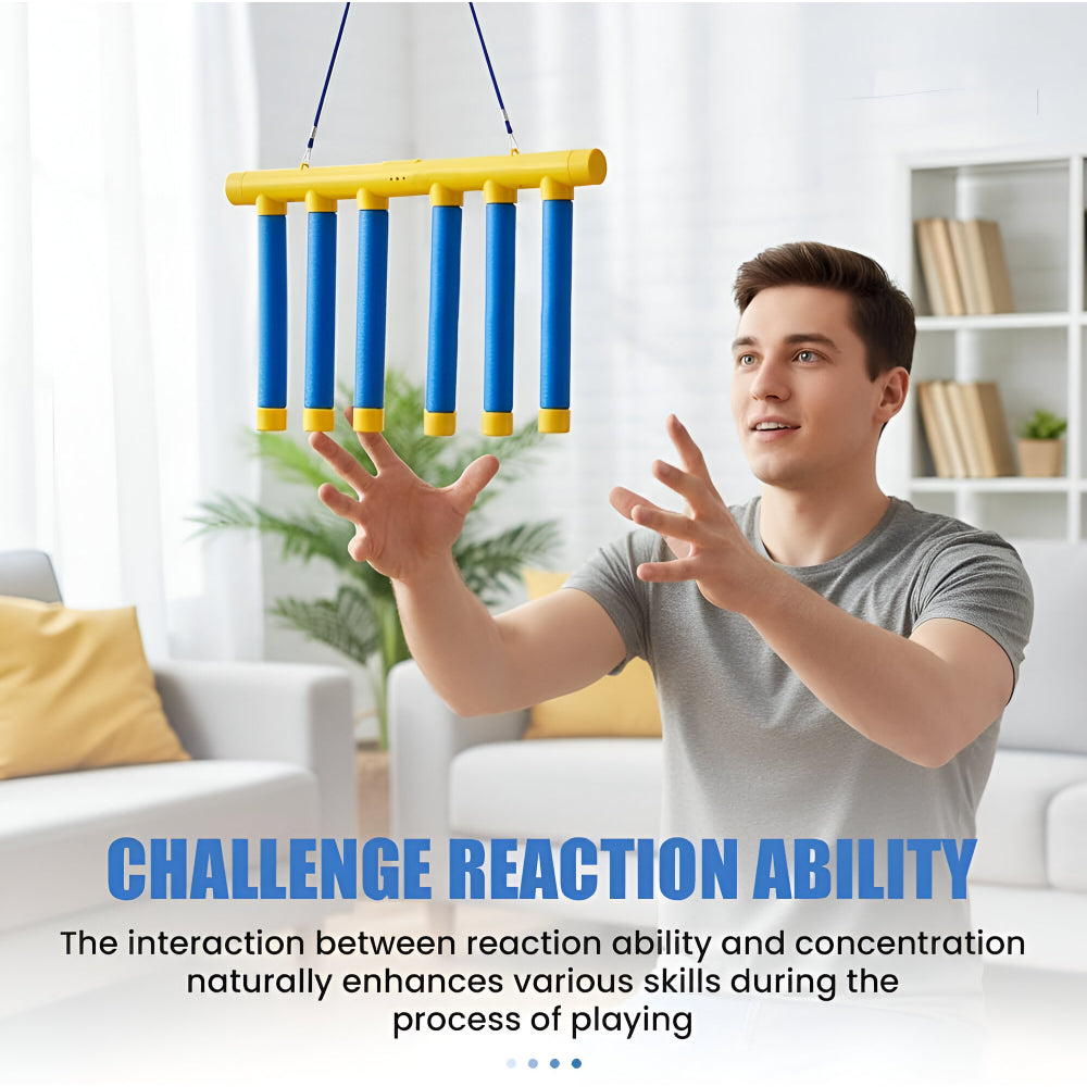 Kids Reflex Game Reaction Sneaker Falling Stick Drop Challenge