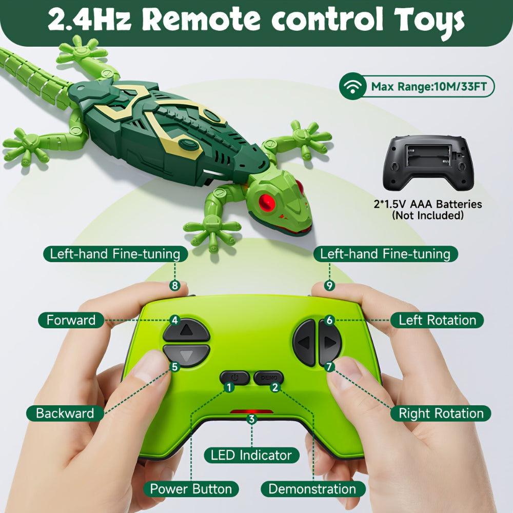 Kids Toy Remote Control Lizard Wall Climbing Action Design
