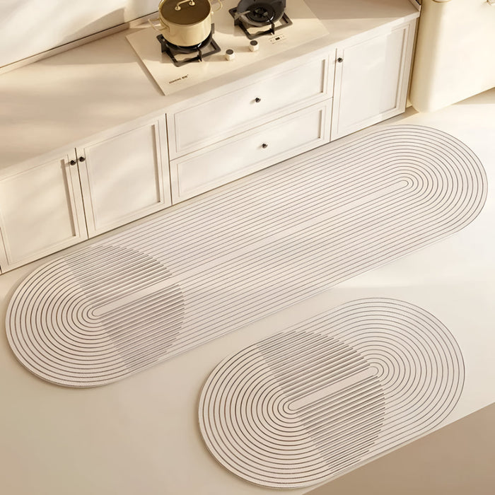 Kitchen Mat Absorbent Non Slip Striped Floor Runner