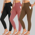 Leggings High Waist Pocket Winter Workout Pants