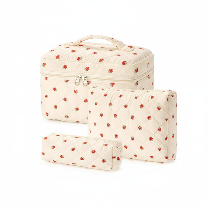Makeup Bag Travel Cosmetic Bag Floral Cotton Mothers Day Gift