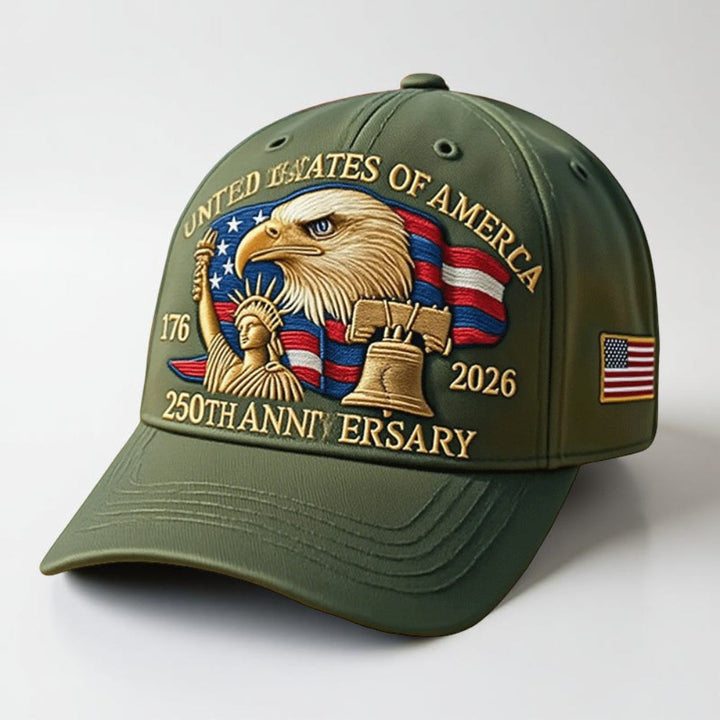 Men’s Veterans Baseball Cap Embroidered Eagle Hat