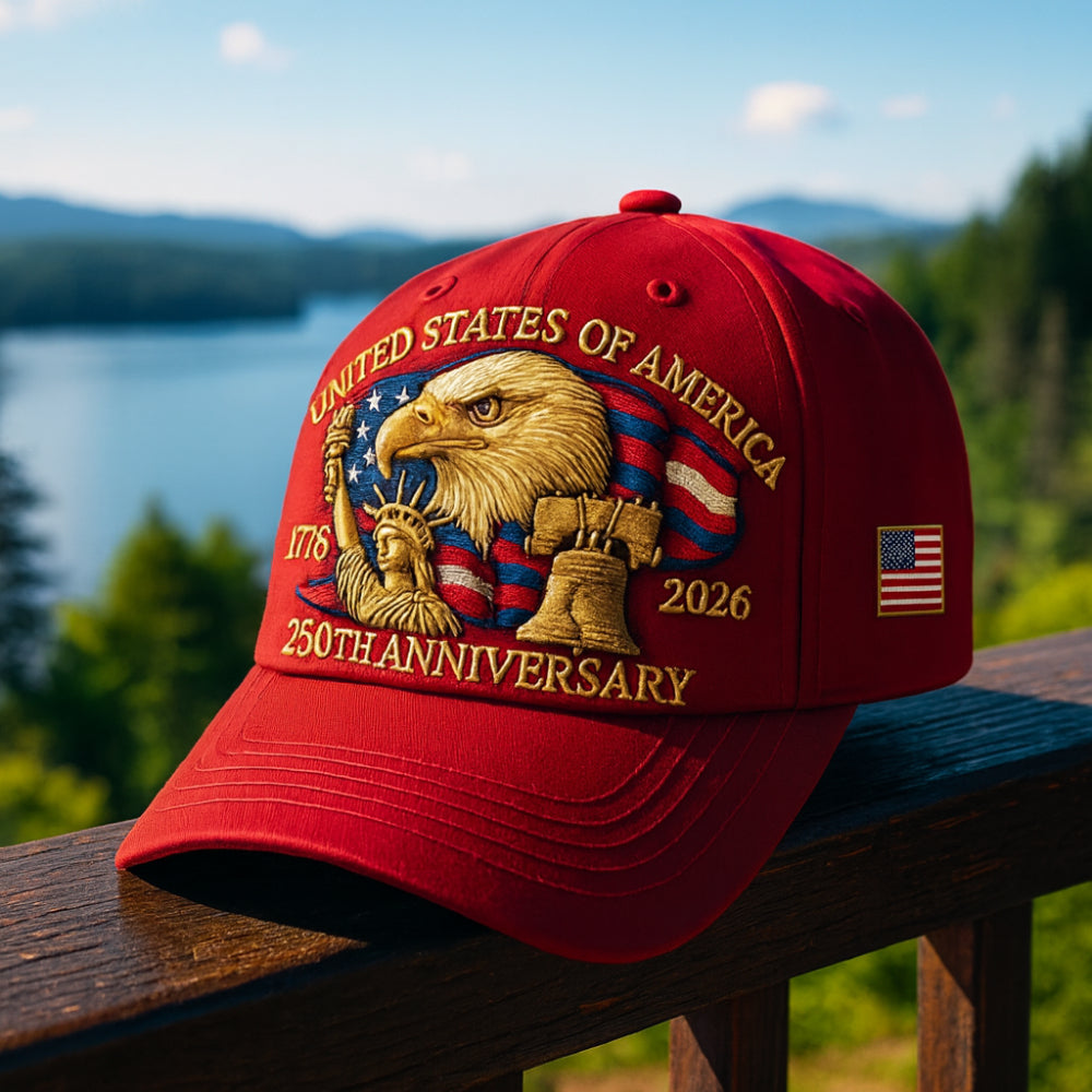Men’s Veterans Baseball Cap Embroidered Eagle Hat