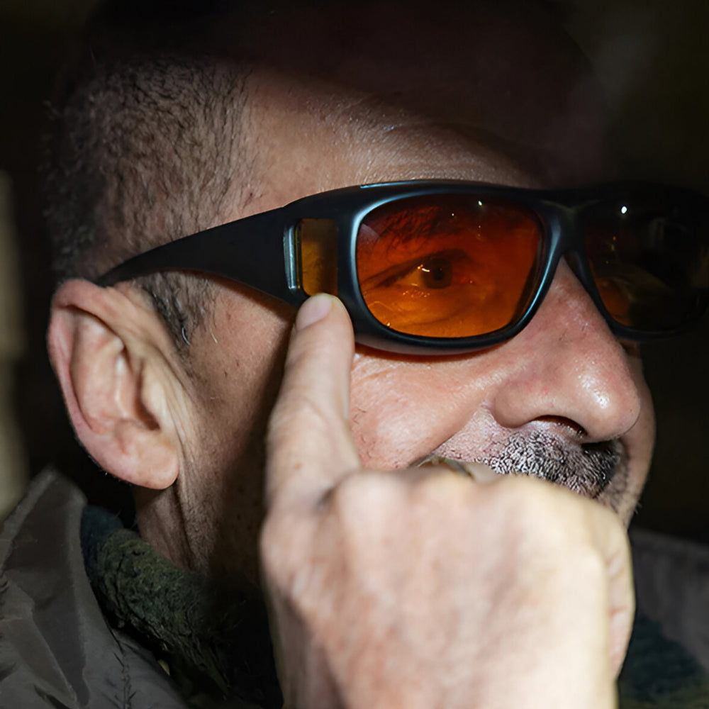 Night Driving Glasses Anti Glare Yellow Lens Protective Eyewear