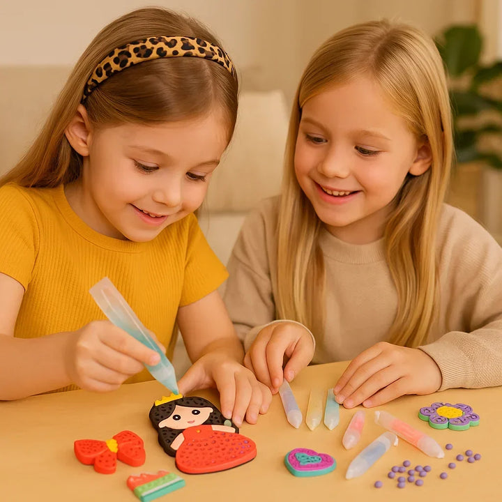 Craft Kit Kids Bead Painting Art Set Creative Activity