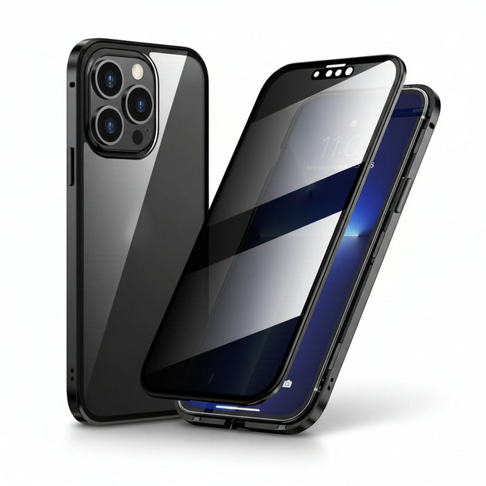Phone Case Privacy Anti Spy 360 Degree Tempered Glass Cover