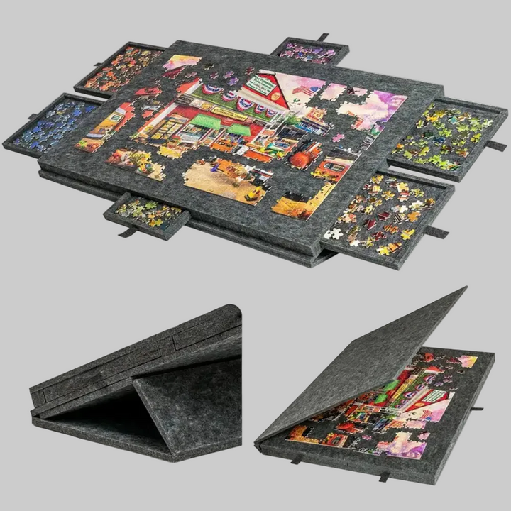 Puzzle Board Drawers Adjustable Jigsaw Puzzle Storage Case
