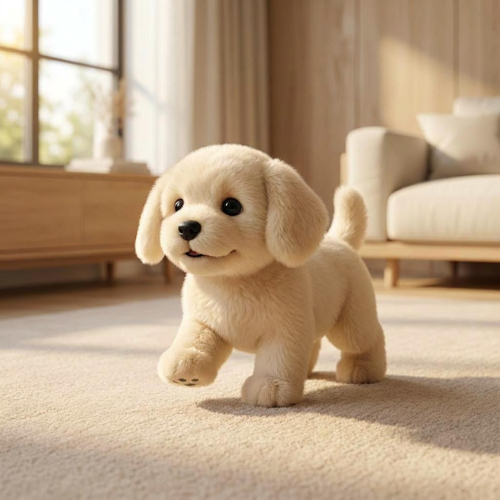 Plush Toy Interactive Dog Realistic Moving Soft Puppy