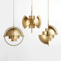 Modern Nordic Pendant Light | Sculptural Metal Suspension Lamp