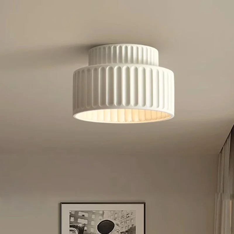 Nordic Ripple Ceiling Light | Sculptural Form, Soft Illumination
