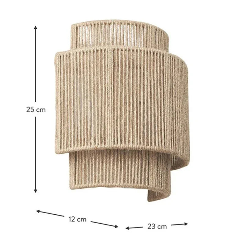 RattanGlow | Handwoven Rattan Wall Lamp