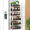 Magnetic Spice Rack Refrigerator Organizer Set Kitchen Storage